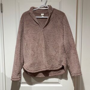 H&M Dusty Pink Fleece sweater